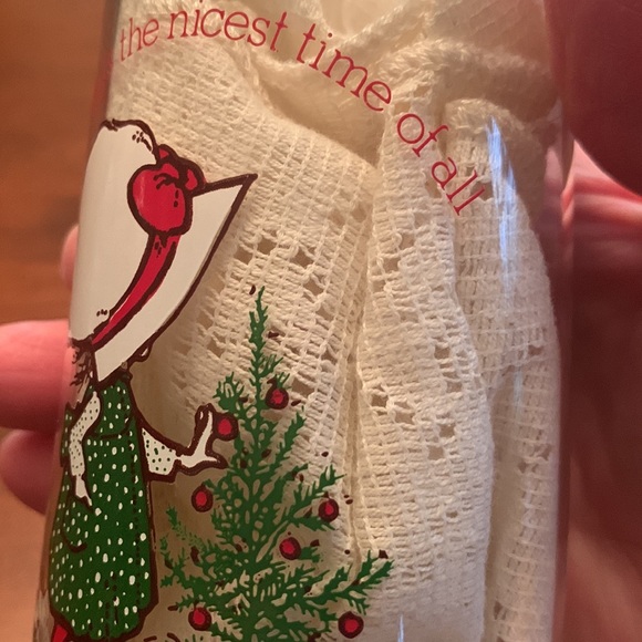 Vintage 1970s Coca Cola Holly Hobbie Christmas Drinking  Glass - Picture 10 of 10